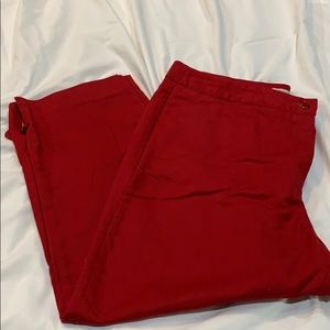Rizwanna & Ali Red capri pants